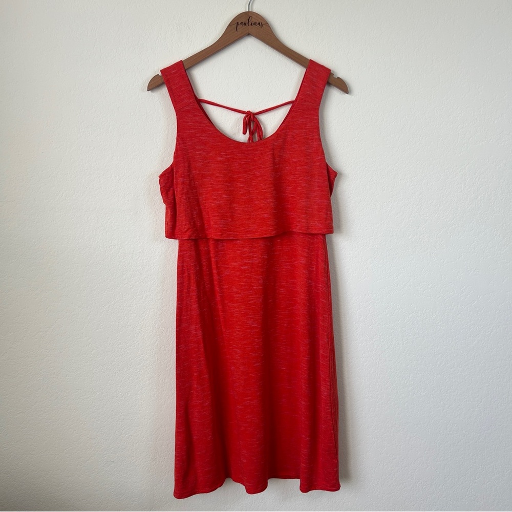 CAbi Dress Womens Small Orange Heather Weekend Sleeveless Casual Sundress S